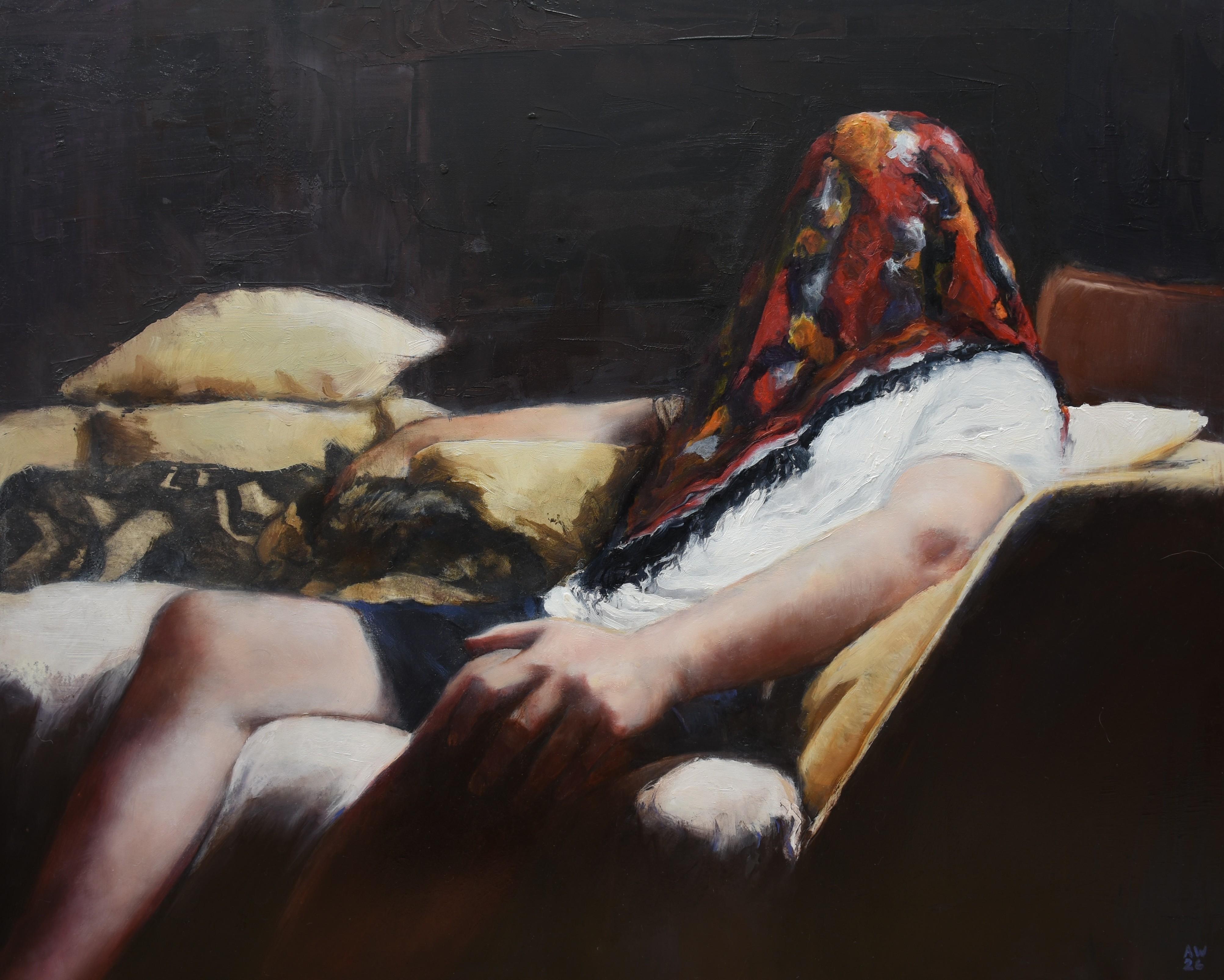 Custom artwork by Ashley Wiard - Under all of the Flowers, there's Nothing but Weeds (Oil on Panel)